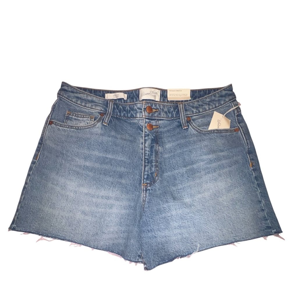Universal Thread Blue Jean Shorts with Frayed Hem